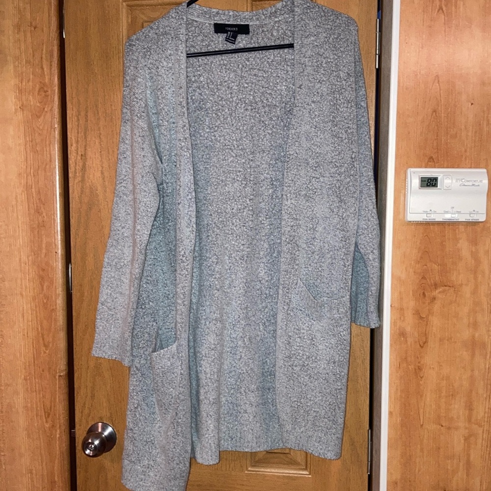 Gray Forever 21 Cardigan